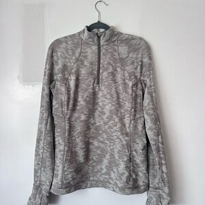 lululemon athletica Stone Heathered half-Zip Jacket Size 10